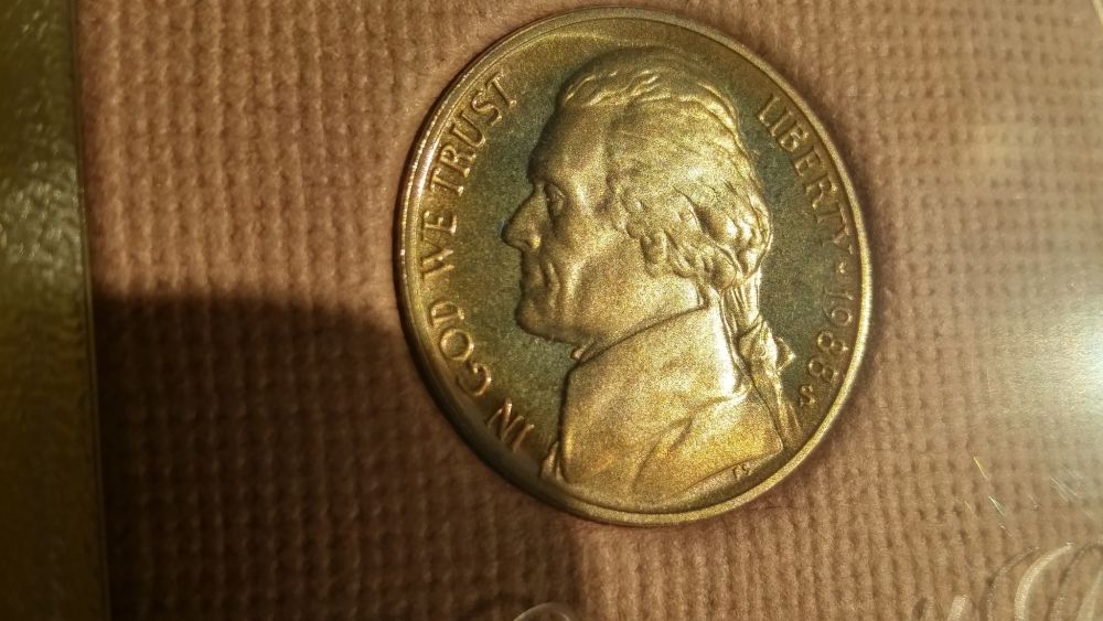 1988-US-Mint-Proof-Set-Nickel-Changing-Color
